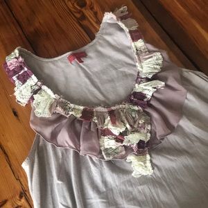Anthropologie dusky purple top